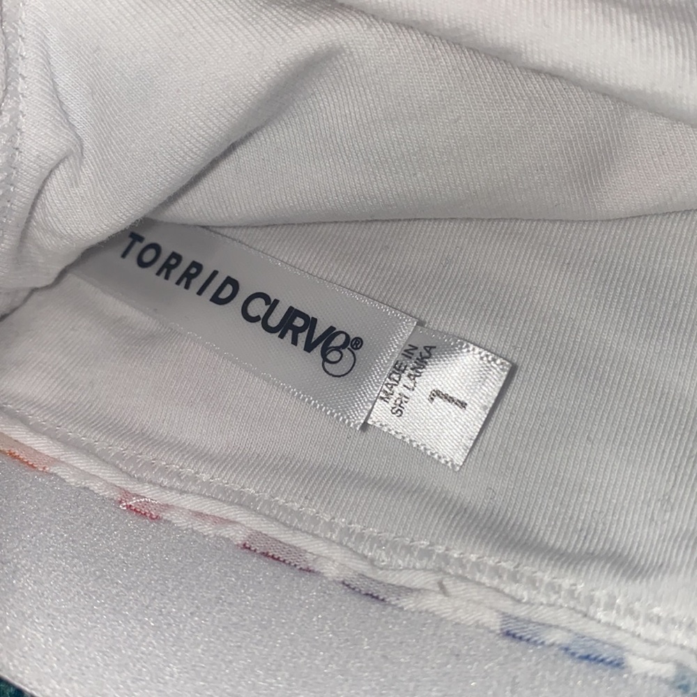 Torrid Curve Rainbow Leopard Print Cotton Scoop B… - image 4